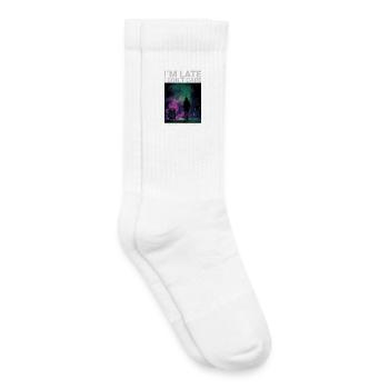 In the Late I Dont Care watch streetwear style - Kids Tennis Socks - white - Right