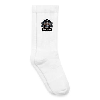 Ritterschild Stärke T-Shirt Design - Kinder Tennissocken - Weiß - Rechts