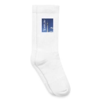Berlin Fernsehturm Neon Design - Kinder Tennissocken - Weiß - Rechts