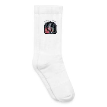 Ewige Ruhe Skelett Illustration - Kinder Tennissocken - Weiß - Rechts
