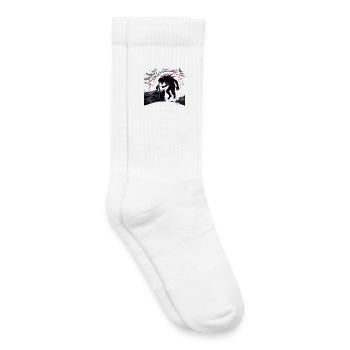 Dark Forest Encounter Illustration - Kids Tennis Socks - white - Right