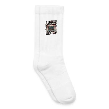 Scénariste en relation sérieuse Romancier - Chaussettes de tennis bio enfant - blanc - Droite