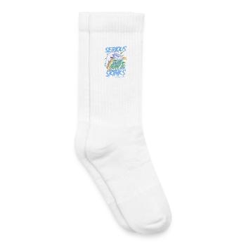 Wir nehmen die Blauzungenskinke seit 1950 ernst - Kinder Tennissocken - Weiß - Rechts