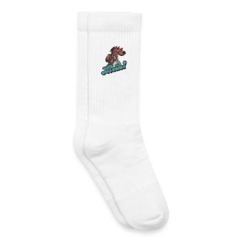 Hello! The rooster awakens the north - Kids Tennis Socks - white - Right