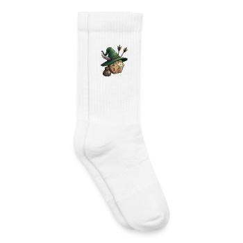 W20 mit Jägerhut & Pfeilen – Fantasy Dice - Kinder Tennissocken - Weiß - Rechts