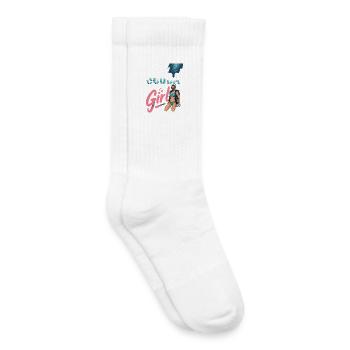 Scuba Girl Taucherin Design - Kinder Tennissocken - Weiß - Rechts