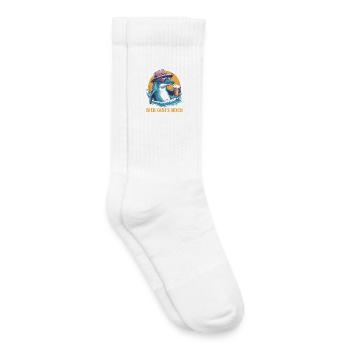 Malle LOVE IS ALL THERE'S STILL BEER Funny - Kids Tennis Socks - white - Right