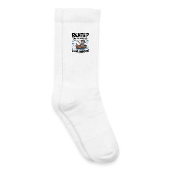 Angler Gift Perfect Gift Idea - Kids Tennis Socks - white - Right
