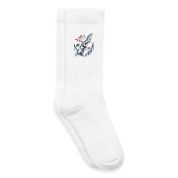 Skeleton chevauche le vautour - Chaussettes de tennis bio enfant - blanc - Droite