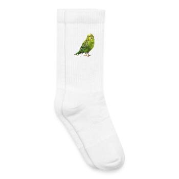 Conception de perruche Joie de vivre - Chaussettes de tennis bio enfant - blanc - Droite