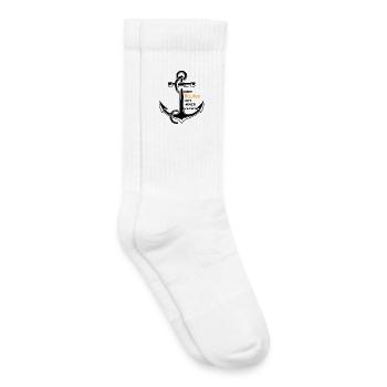 Der Kapitän Hat immer Recht skipper - Kinder Tennissocken - Weiß - Rechts