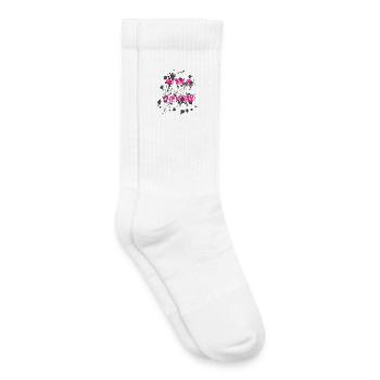 Participez à une course dans la boue Schlammlauf Mud Run Muddy Race - Chaussettes de tennis bio enfant - blanc - Droite