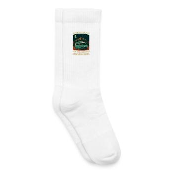 Nature Outdoor Motorhome Starry Sky Adventure - Kids Tennis Socks - white - Right