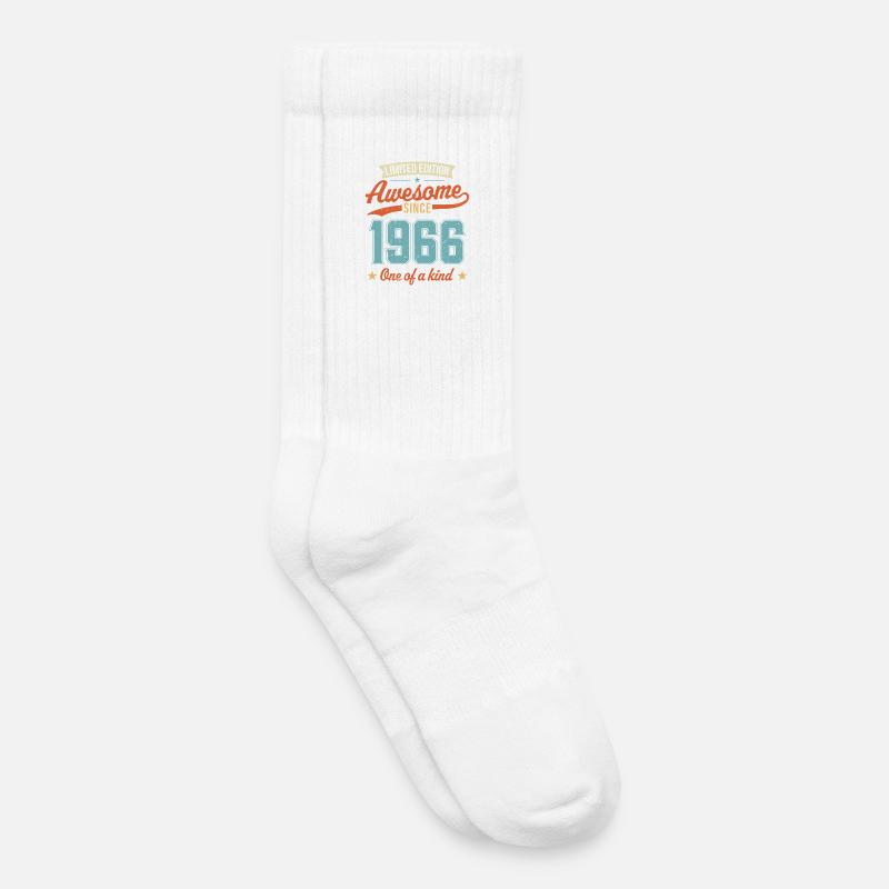 Genial seit 1966 - Kinder Tennissocken - Weiß