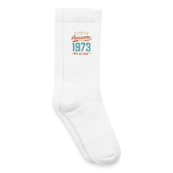 Awesome Since 1973 - Kids Tennis Socks - white - Right
