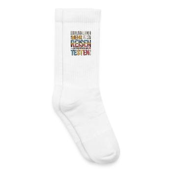 I love you more than traveling - Kids Tennis Socks - white - Right
