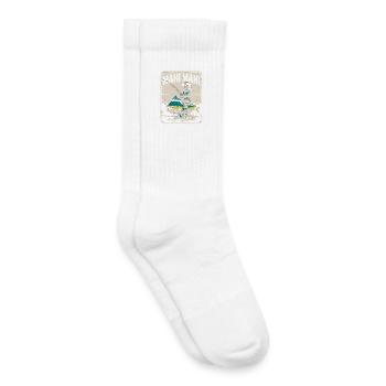 Mahi Mahi Strandanglerin Retro - Kinder Tennissocken - Weiß - Rechts