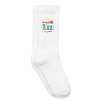 Awesome Since 2000 - Kids Tennis Socks - white - Right