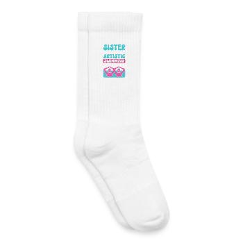 Synchronschwimmen Kunstschwimmen Wassersport - Kinder Tennissocken - Weiß - Rechts