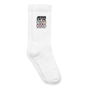  Jesus Ist Mein Jam Hoffnung Gnade Glaube Frieden - Kinder Tennissocken - Weiß - Rechts