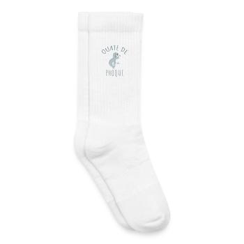 Robbe Watte Humor Französisch Wortspiel Lustig - Kinder Tennissocken - Weiß - Rechts