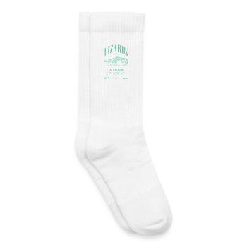 Cuban Knight Anole Reptile Keeper Lizard - Kids Tennis Socks - white - Right