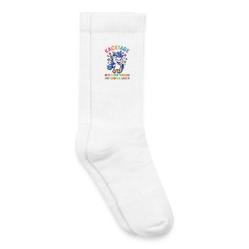 Lustiges Einhorn - Kinder Tennissocken - Weiß - Rechts