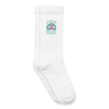 Synchronschwimmen Kunstschwimmen Wassersport - Kinder Tennissocken - Weiß - Rechts