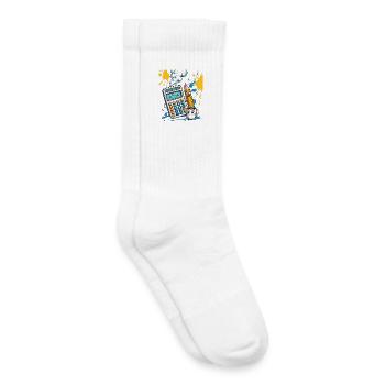 Kreidezeit Chaos Mathematik - Kinder Tennissocken - Weiß - Rechts