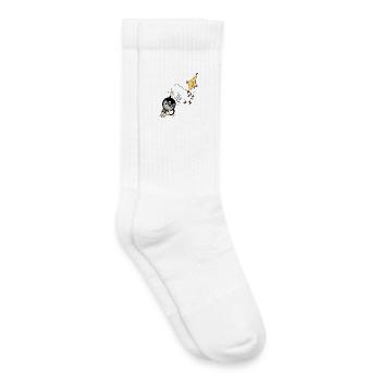FLIEGENDER  - Kinder Tennissocken - Weiß - Rechts