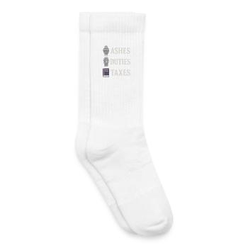Cadavre Science Humour noir Mort Positif - Chaussettes de tennis bio enfant - blanc - Droite