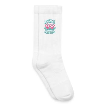 Synchronschwimmen Kunstschwimmen Wassersport - Kinder Tennissocken - Weiß - Rechts
