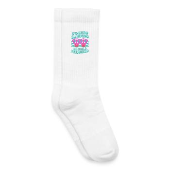 Synchronschwimmen Kunstschwimmen Wassersport - Kinder Tennissocken - Weiß - Rechts