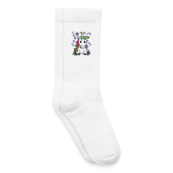 Retro Einhorn Kinder Sterne 60er Pferd - Kinder Tennissocken - Weiß - Rechts