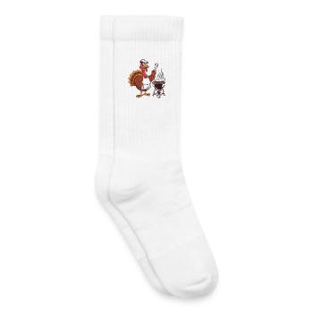 Thanksgiving Truthahn Grillspaß - Kinder Tennissocken - Weiß - Rechts