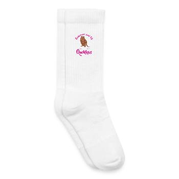 Quokka est un vrai kangourou à queue courte - Chaussettes de tennis bio enfant - blanc - Droite