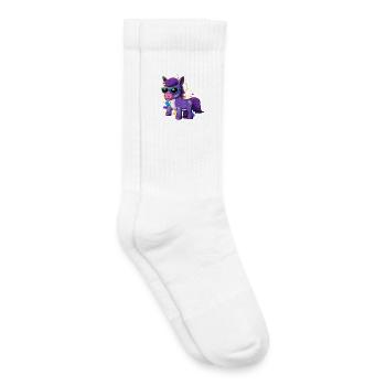 Rider Pony Colorful Horse - Kids Tennis Socks - white - Right