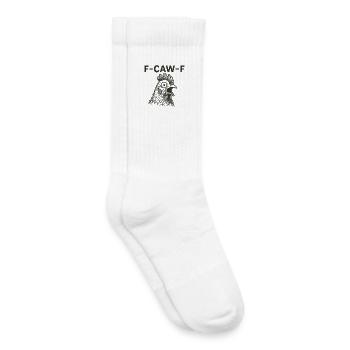 F-Caw-F Hahn Meme Humor für Erwachsene - Kinder Tennissocken - Weiß - Rechts