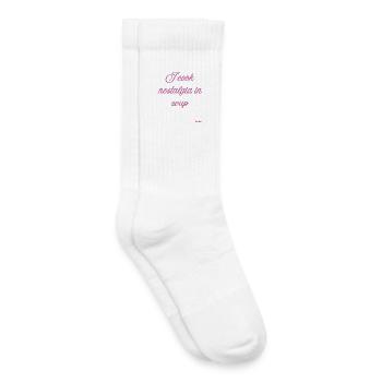 Ich koche Nostalgie in der Suppe - Kinder Tennissocken - Weiß - Rechts