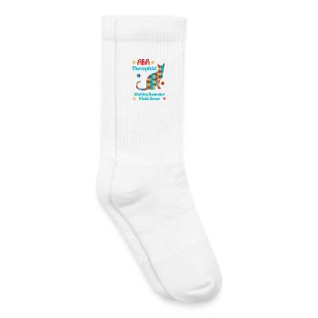 L’équipe de l’autisme : Forts ensemble - Chaussettes de tennis bio enfant - blanc - Droite