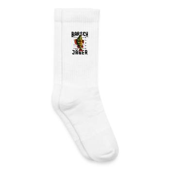 Chasseur de perches Pêcheur de perches Pêche à la perche - Chaussettes de tennis bio enfant - blanc - Droite