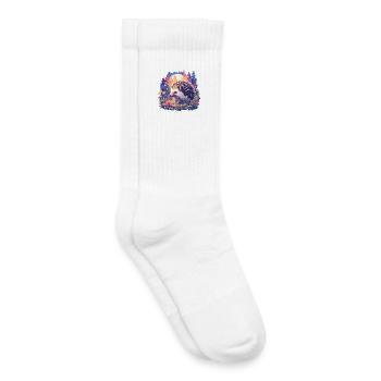 Igel - Kinder Tennissocken - Weiß - Rechts