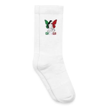 Ciao Bella - Chaussettes de tennis bio enfant - blanc - Droite