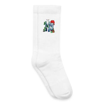 Maritime Moin - Christmas - Kids Tennis Socks - white - Right