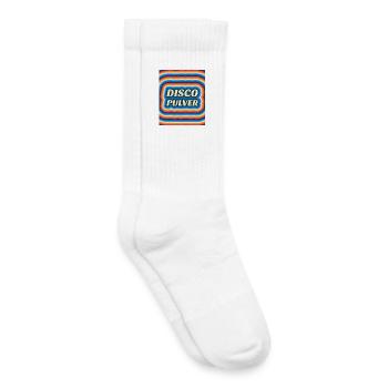 Disco Pulver Retro Logo - Kinder Tennissocken - Weiß - Rechts