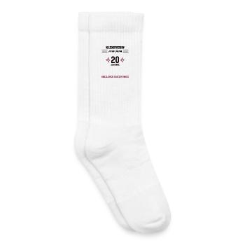 Klempnerin 20 Jahre Jubiläum 20. Jubi Klempnerei - Kinder Tennissocken - Weiß - Rechts