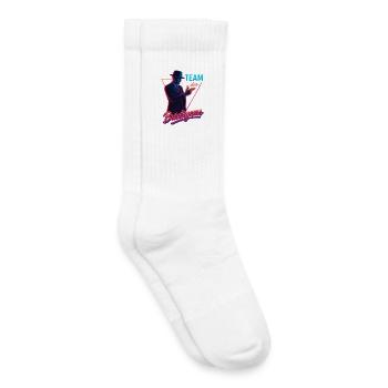 Team des Bräutigams Retro Junggesellenabschied - Kinder Tennissocken - Weiß - Rechts