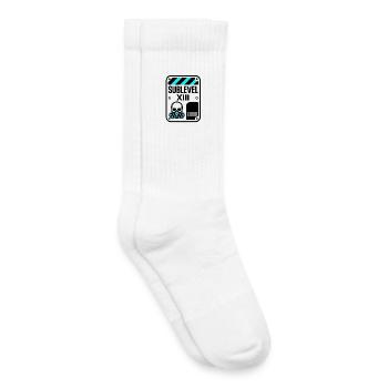 Unterirdische Unterebene 13 - Gasmaske - Kinder Tennissocken - Weiß - Rechts