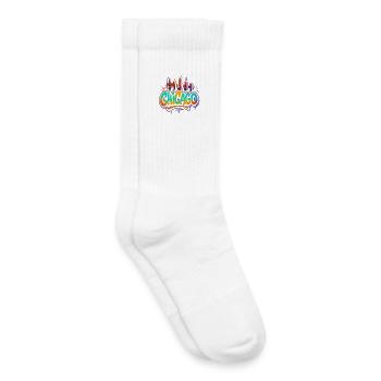 Chicago Graffiti Skyline - Kinder Tennissocken - Weiß - Rechts