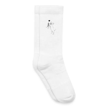 Niedliche Chihuahua Hund Liebhaber Kunst - Kinder Tennissocken - Weiß - Rechts